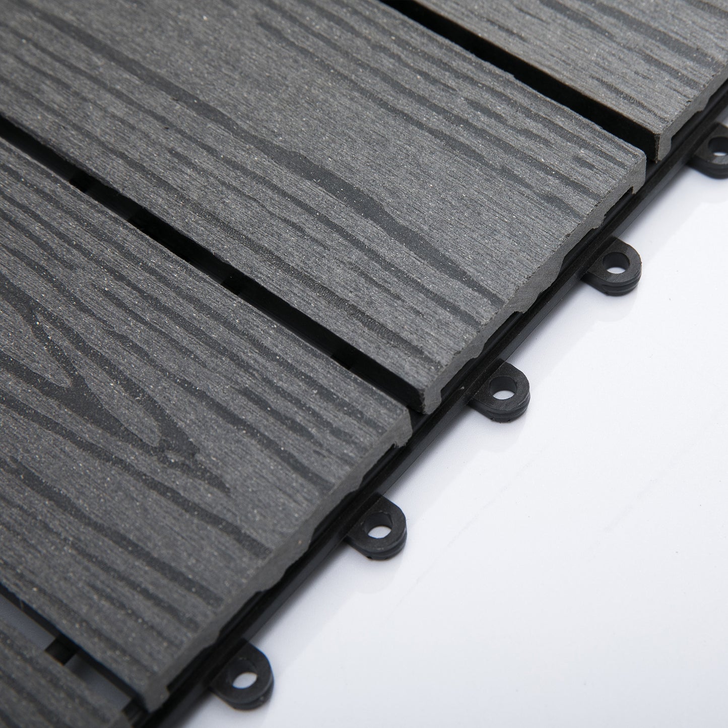 Interlocking Decking Tiles, Interlocking Patio Paving Slabs, Grey