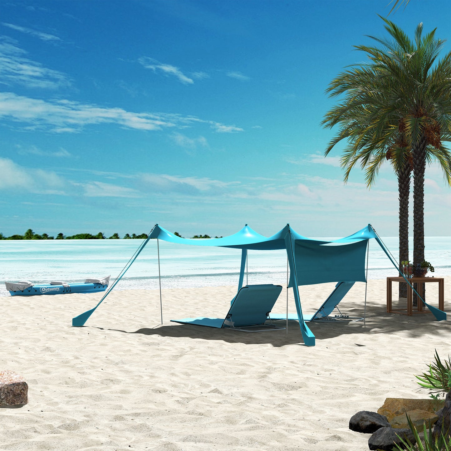 Inflatable Kayak Two-Person Inflatable Boat w/ Air Pump, Blue