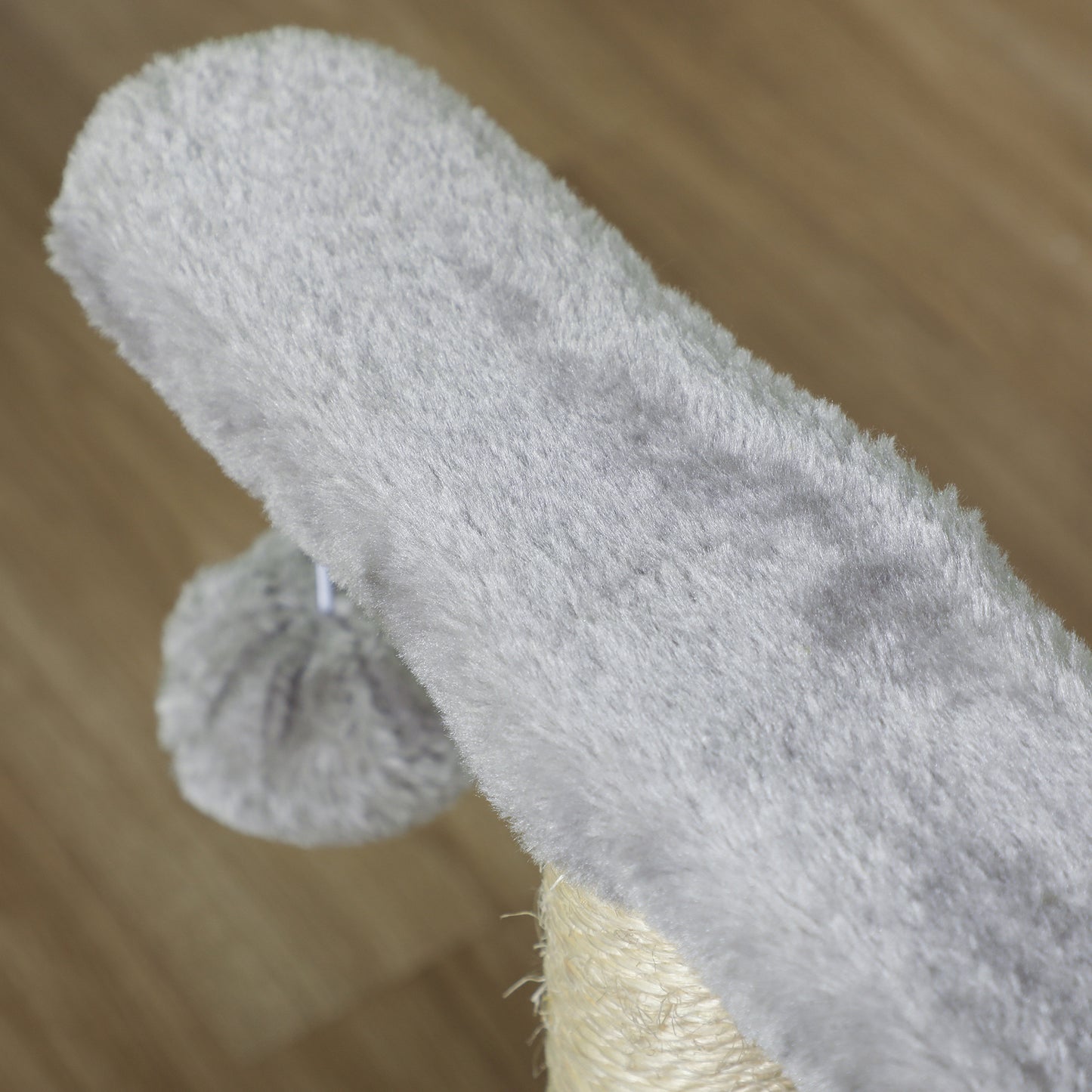 Cat Tree Tower, Rotatable Top Bar, Sisal Post, Tunnel, Balls, Grey