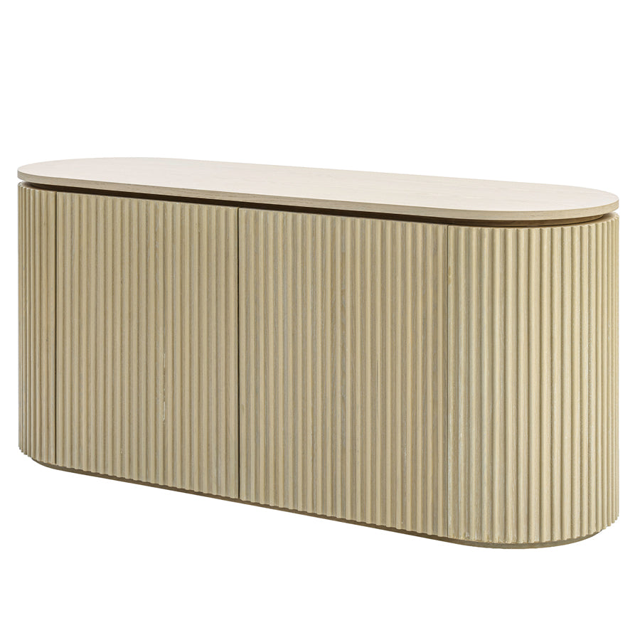 Ophelia Washed Grey Oak Sideboard Table