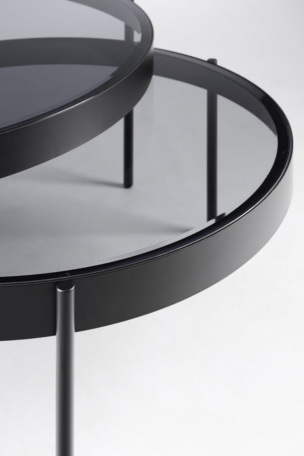 Orion Black Nesting Coffee Tables