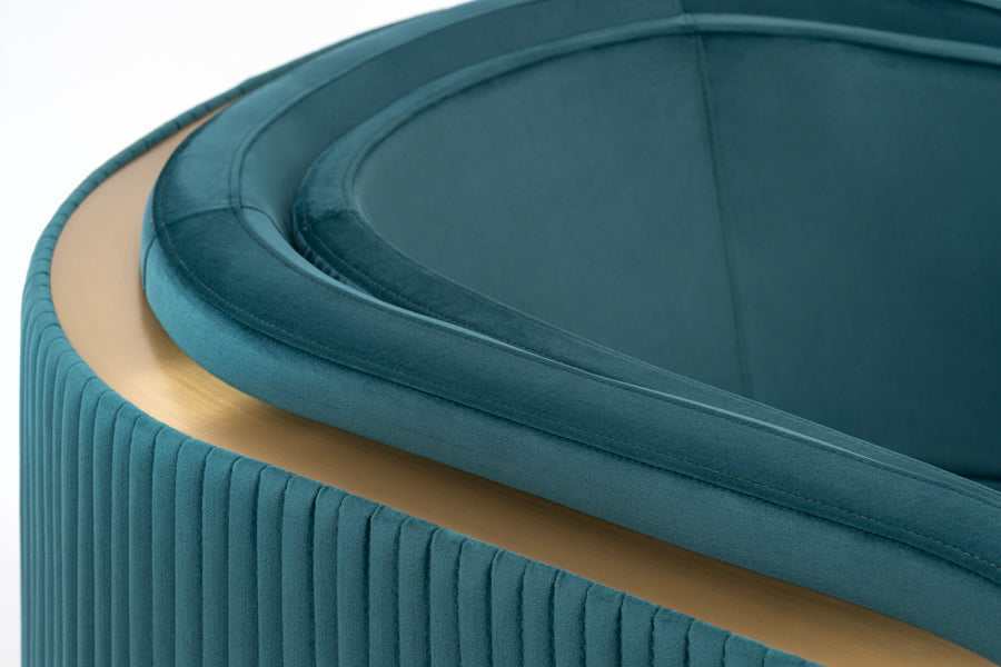 Ozman Lounge Chair - Peacock