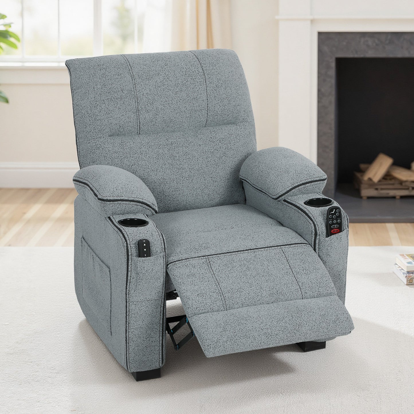 Electric Massage Recliner Armchair with Heat, Power Reclining Chair