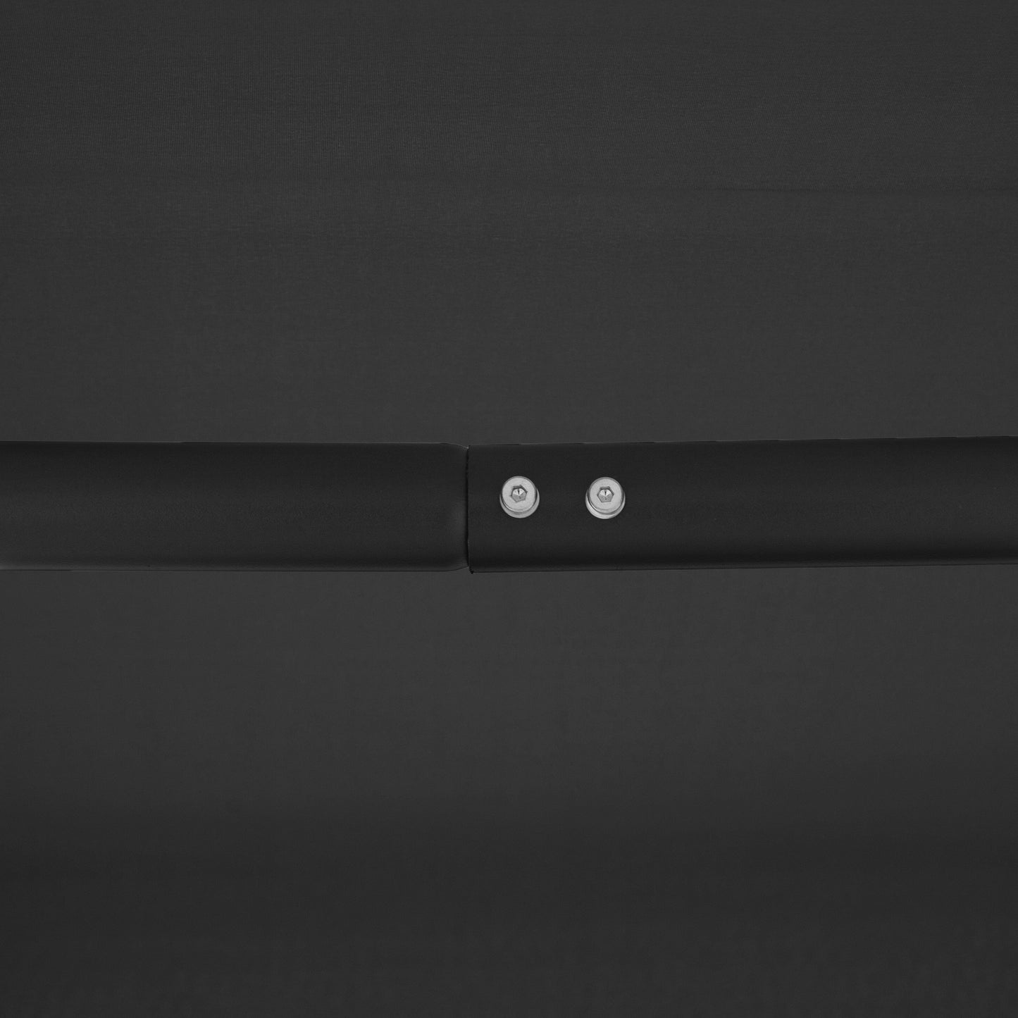 Three-Seater Garden Swing Chair, with Canopy - Black