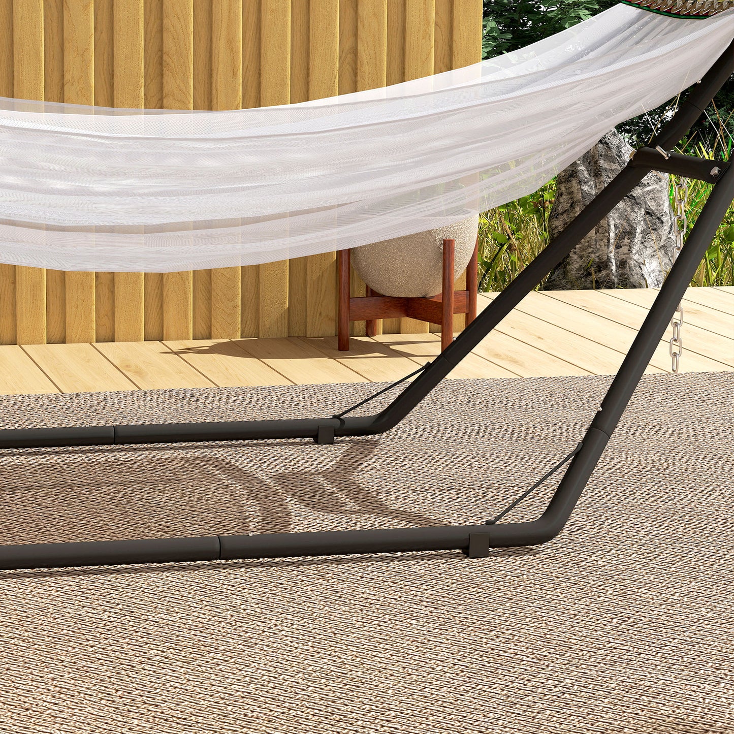 9ft Hammock Stand Adjustable with Non-Slip Feet, 250 kg Capacity