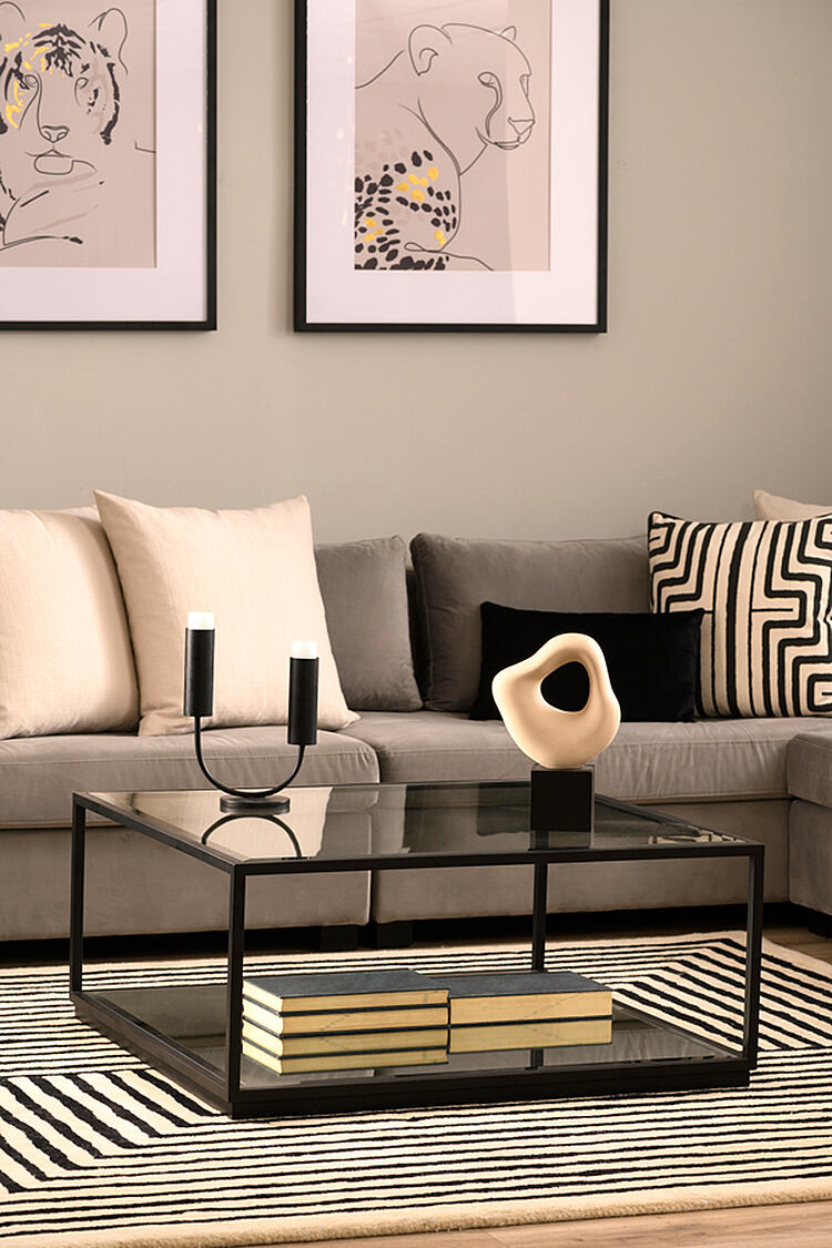 Rippon Black Square Coffee Table