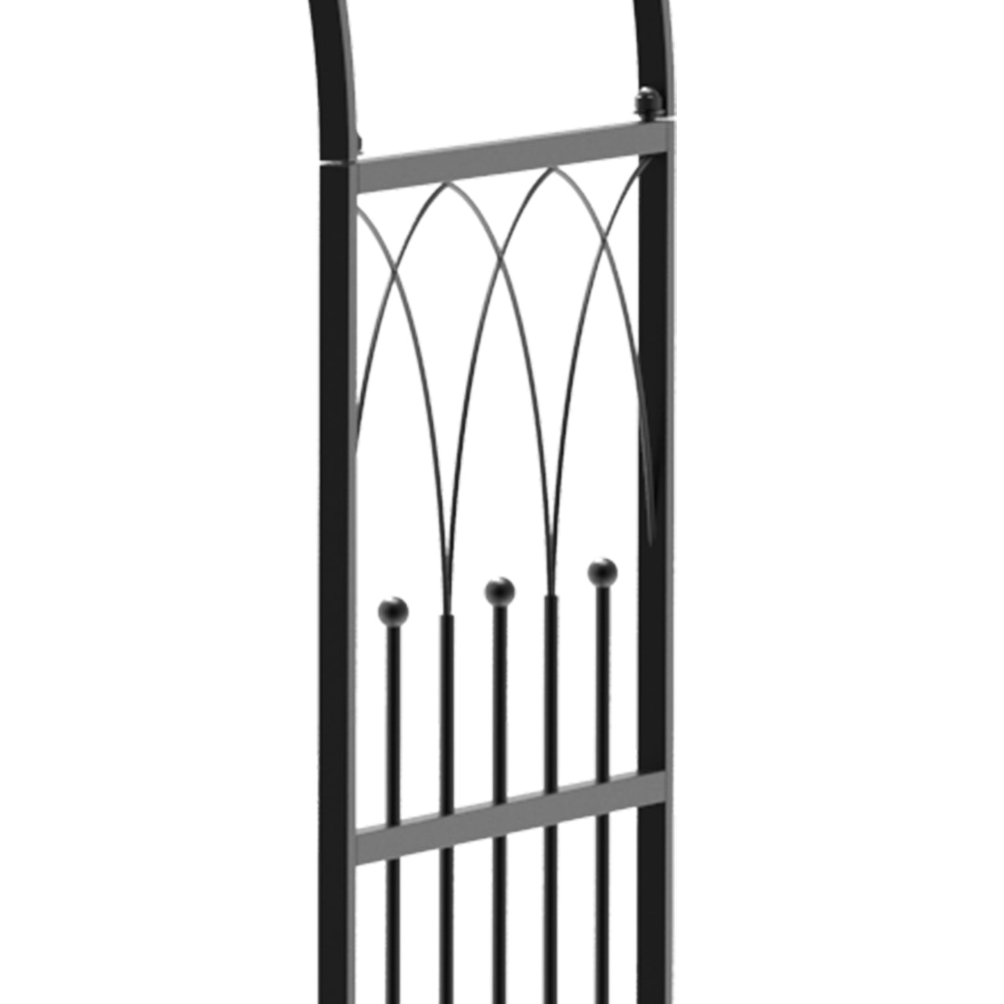 Garden Arch Bench Outdoor Patio Trellis Arbor for Climbing Plant