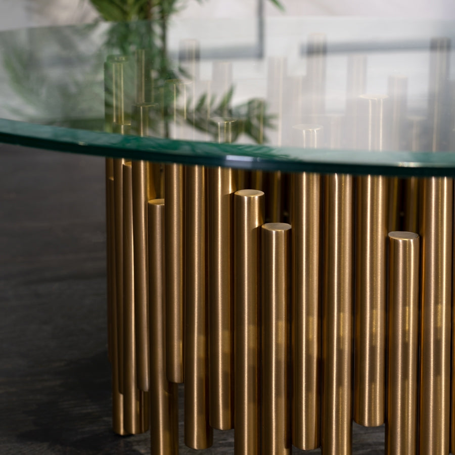 Rubell Brass Coffee Table