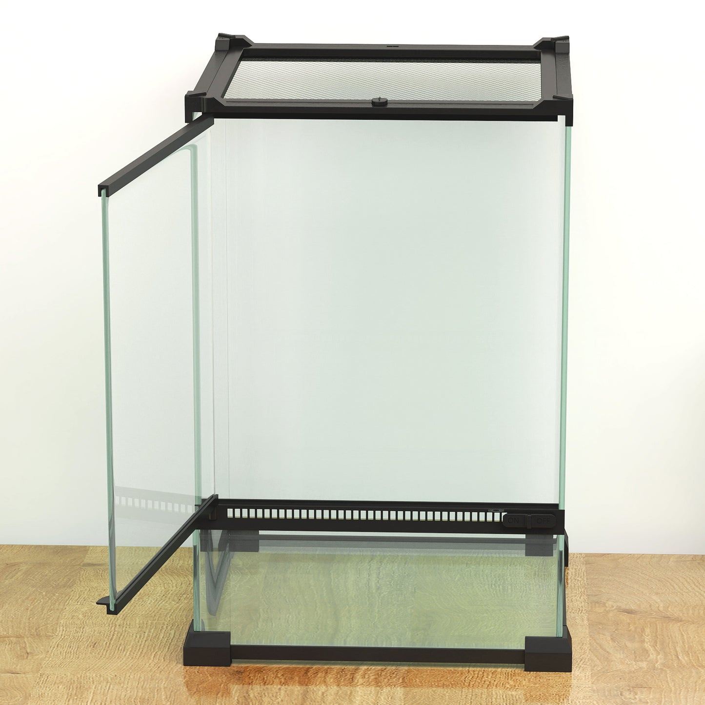 Glass Reptile Terrarium, 12L Vivarium for Lizards, Frogs, Snakes, Turtles