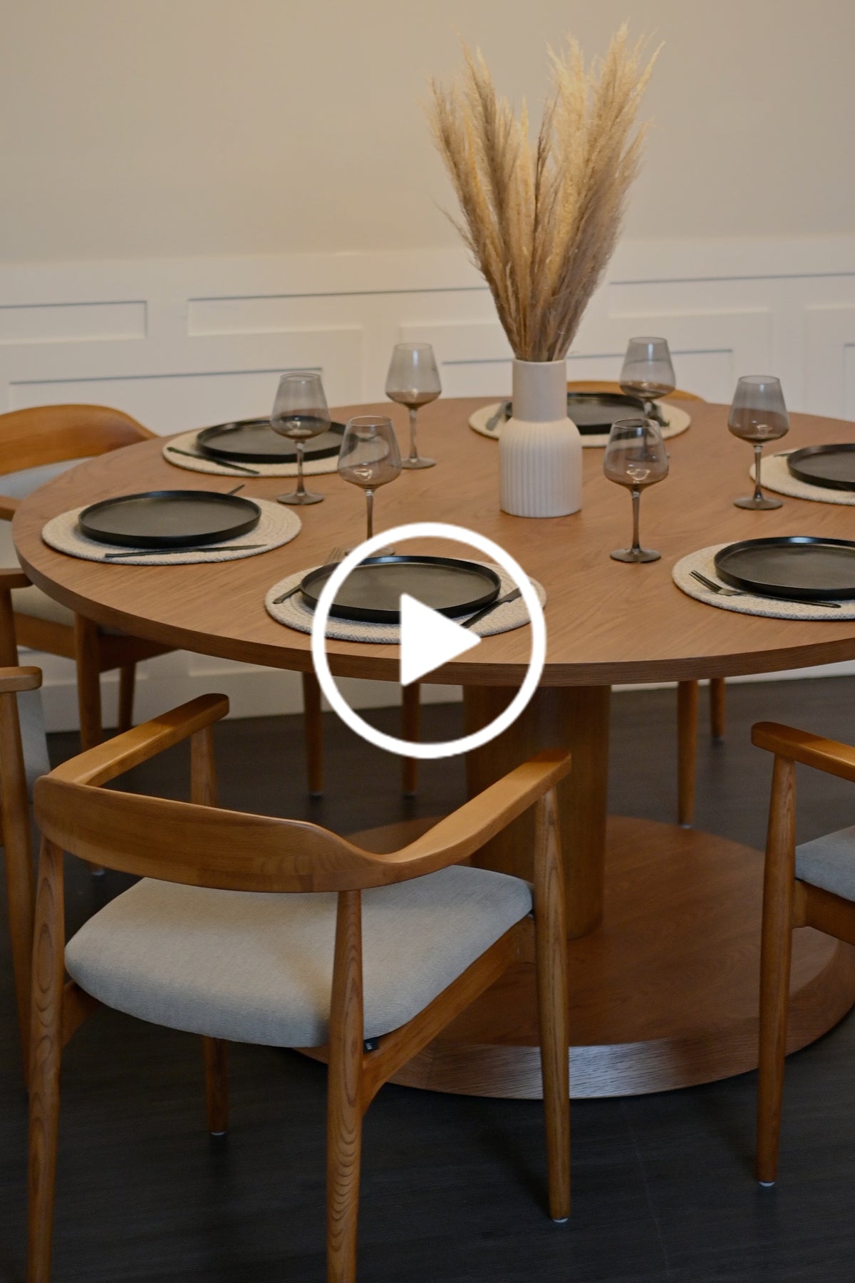 Sia 6-8 Seat Dining Table - Chestnut