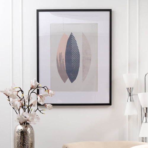 Silver Ash No.1 Wall Art - Black Frame