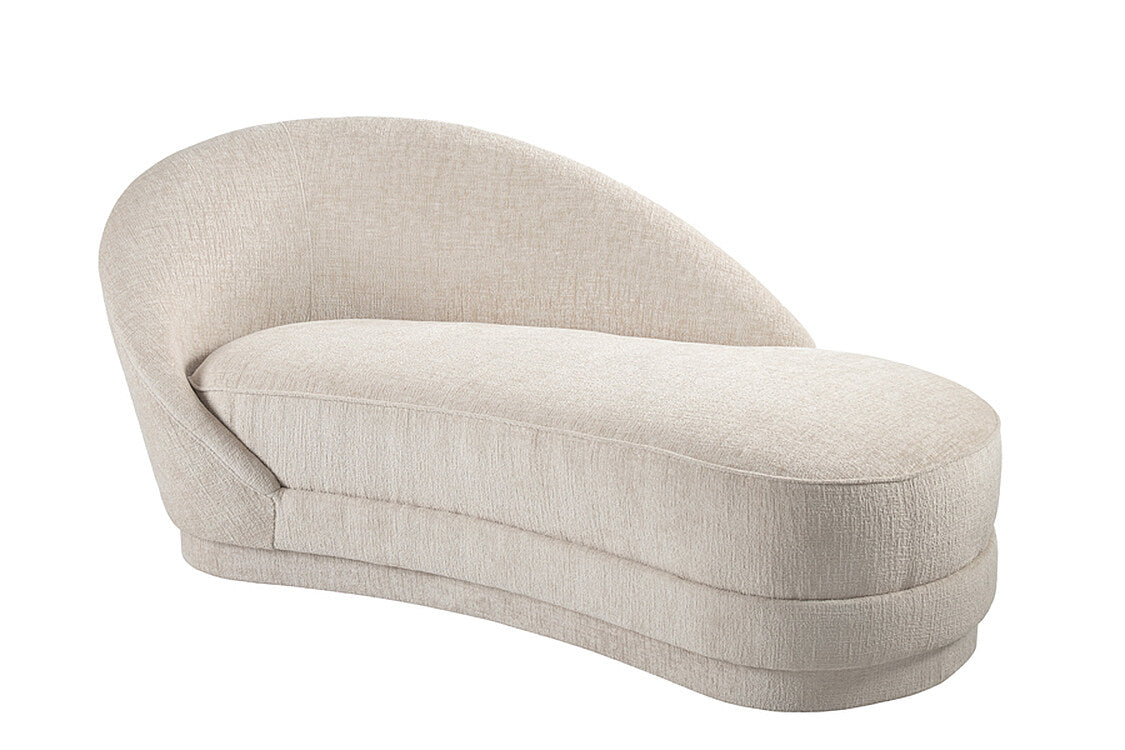 Selini Chaise Longue – Light Taupe Chenille