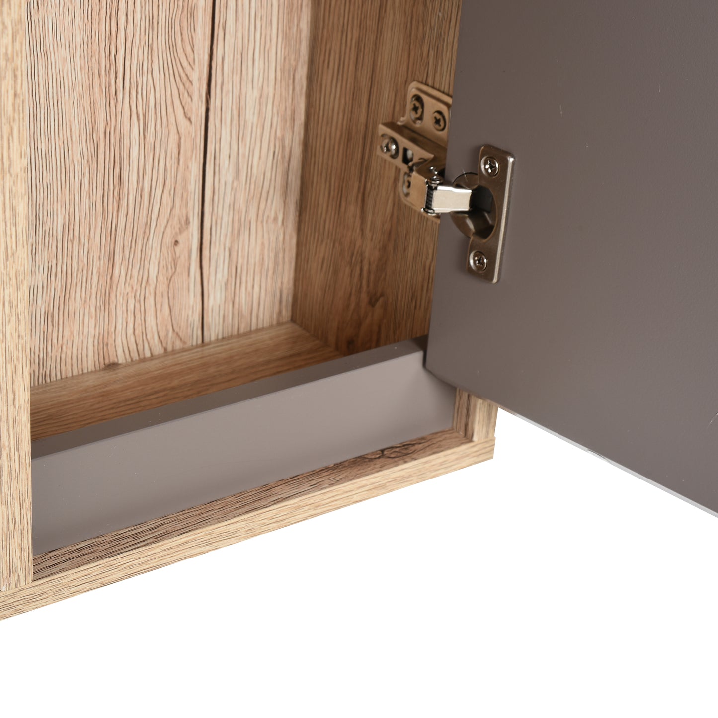 49x57cm Wall Mounting Bathroom Cabinet & Mirror Shelf Door Home Storage