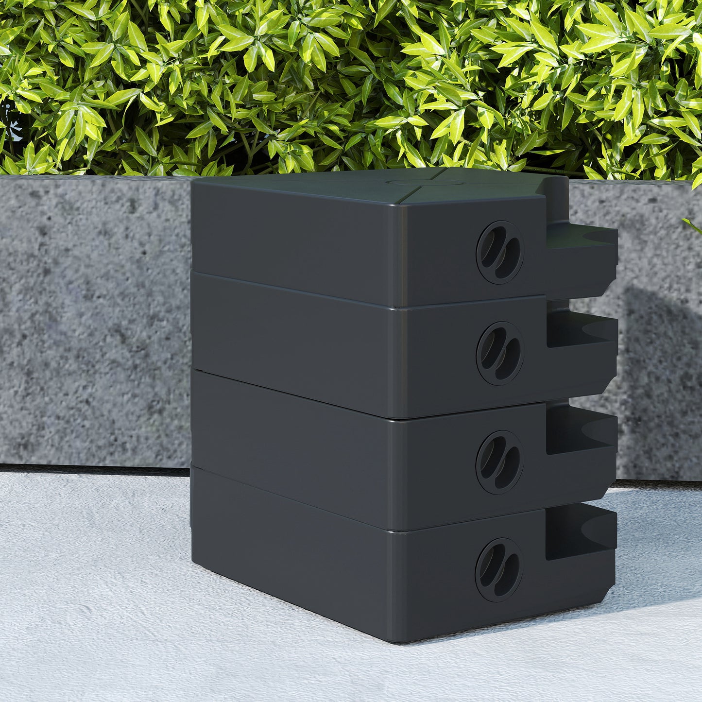 Umbrella Weights for Offset Parasols, 64kg Sand/55kg Water Filled