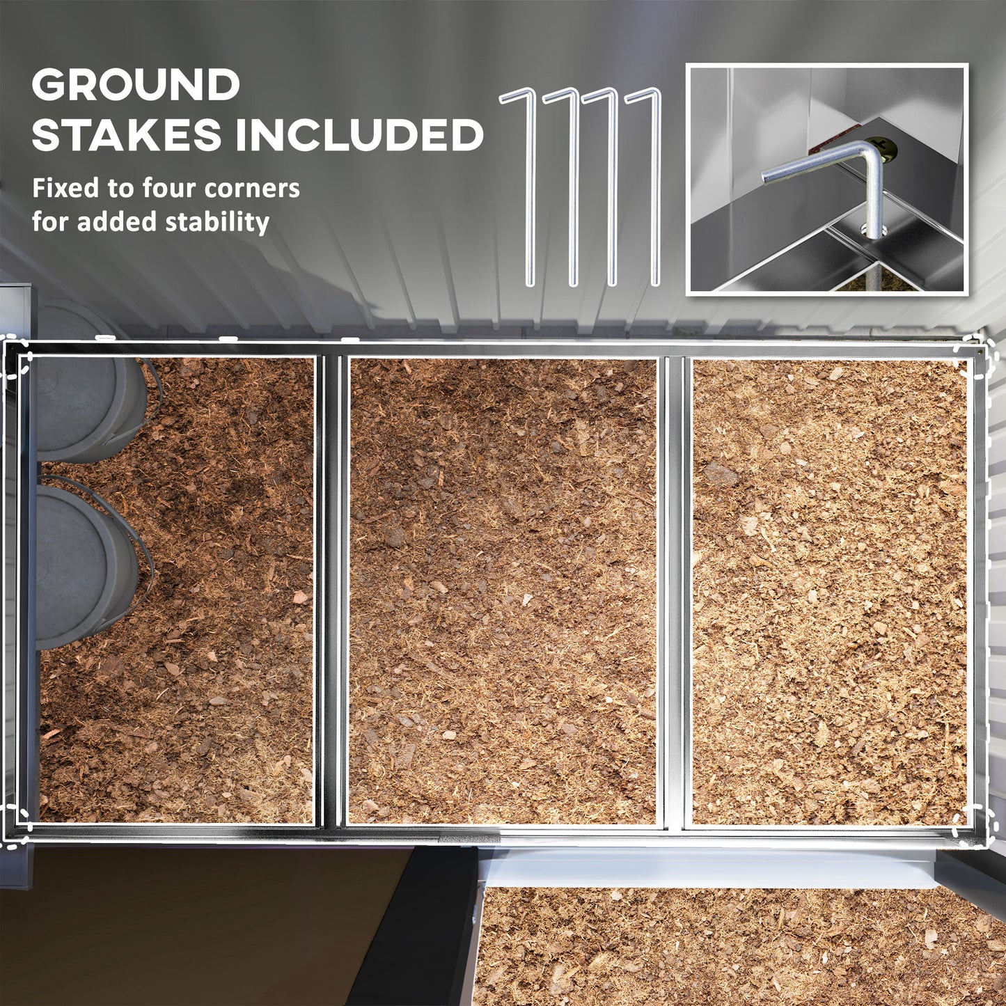 Steel Garden Shed, Small Lean-to Shed for Bike, 5x3 ft Brown