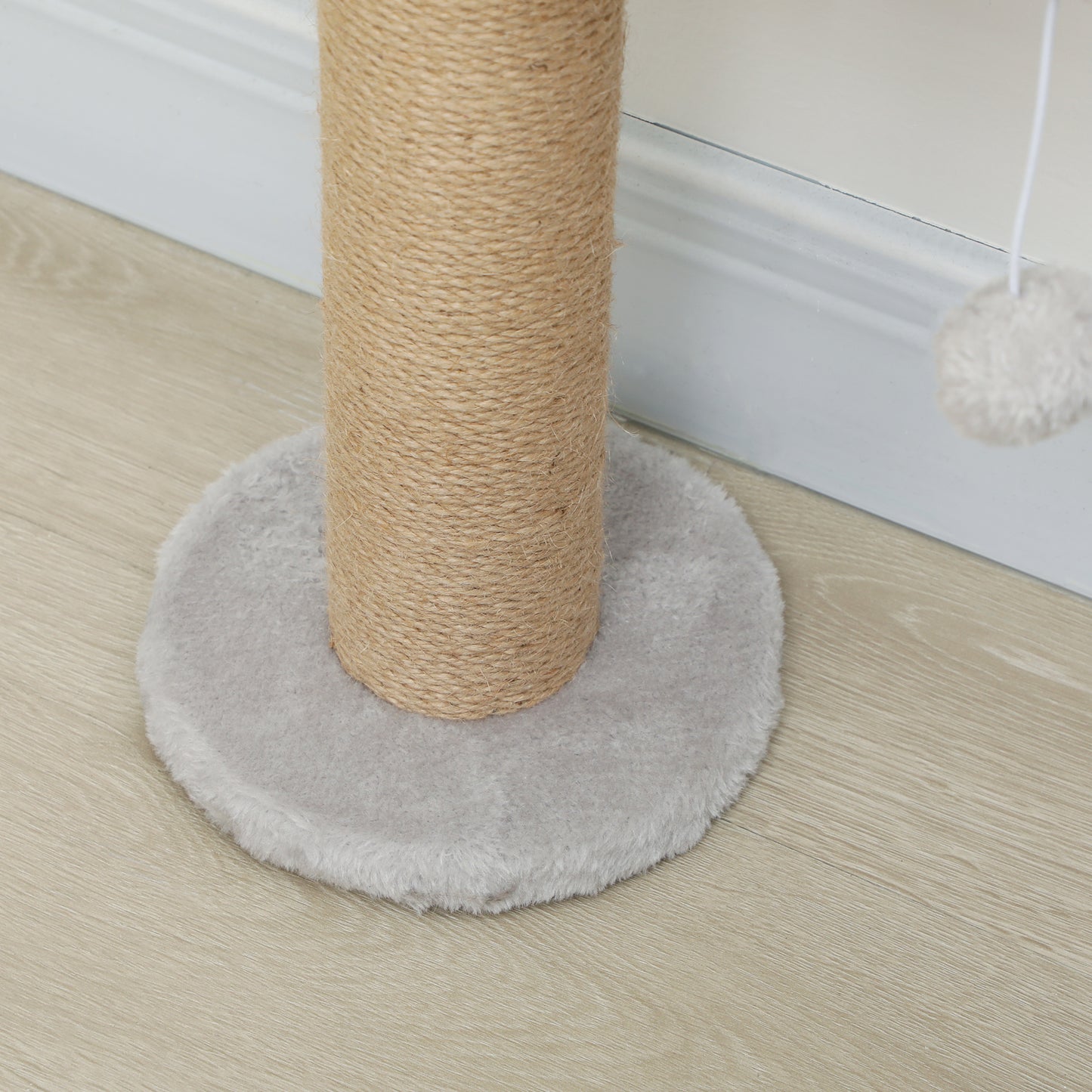 Wall Mounted Cat Shelves with 4 Climbing Platforms for Indoor, Light Grey