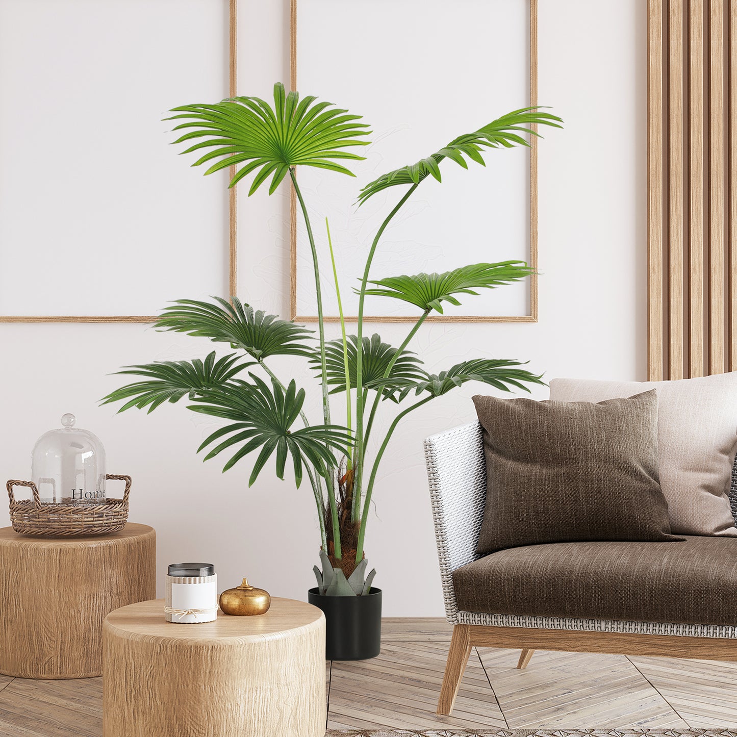 Artificial Plant with PEVA Leaves and Coconut Coir for Home Office
