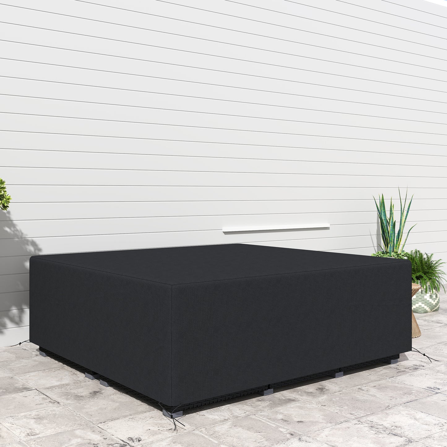 225x210cm Outdoor Garden Furniture Protective Cover Black