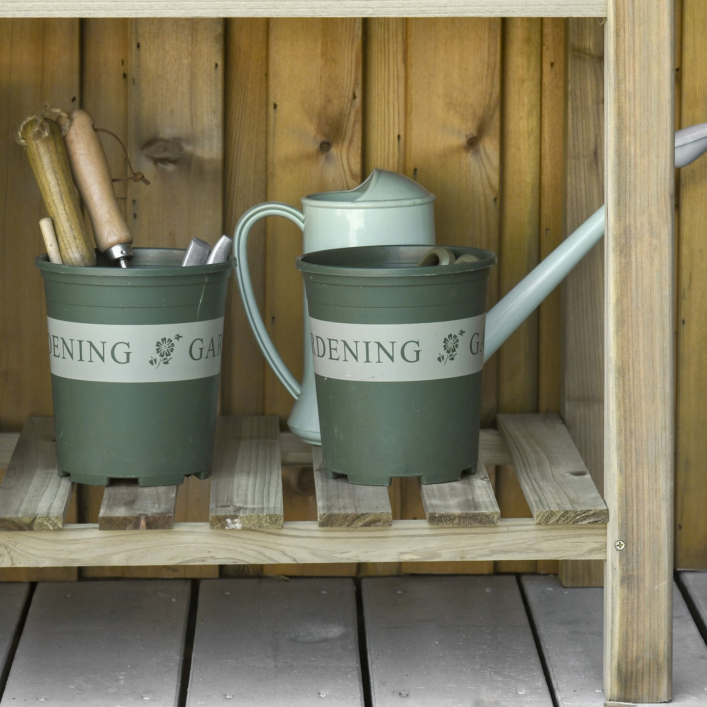 Garden Wooden Planters, Raised Garden Bed with Legs and Storage Shelf, Gardening Standing Growing Bed Flower Boxes for Backyard, Balcony