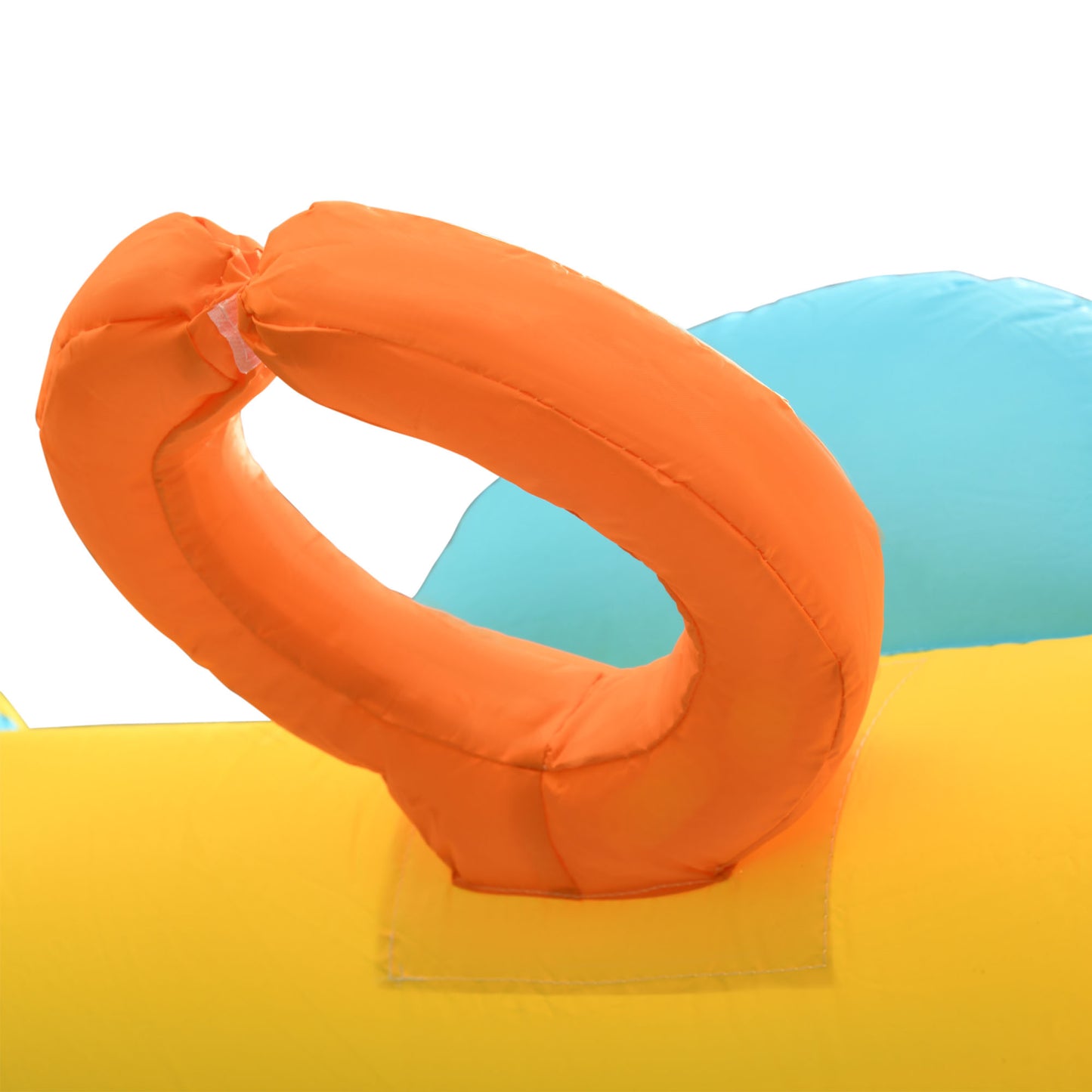 5 in 1 Kids Bouncy Castle Farm Style Inflatable House with Slide Trampoline Pool Water Cannon Climbing Wall with Inflator Carrybag