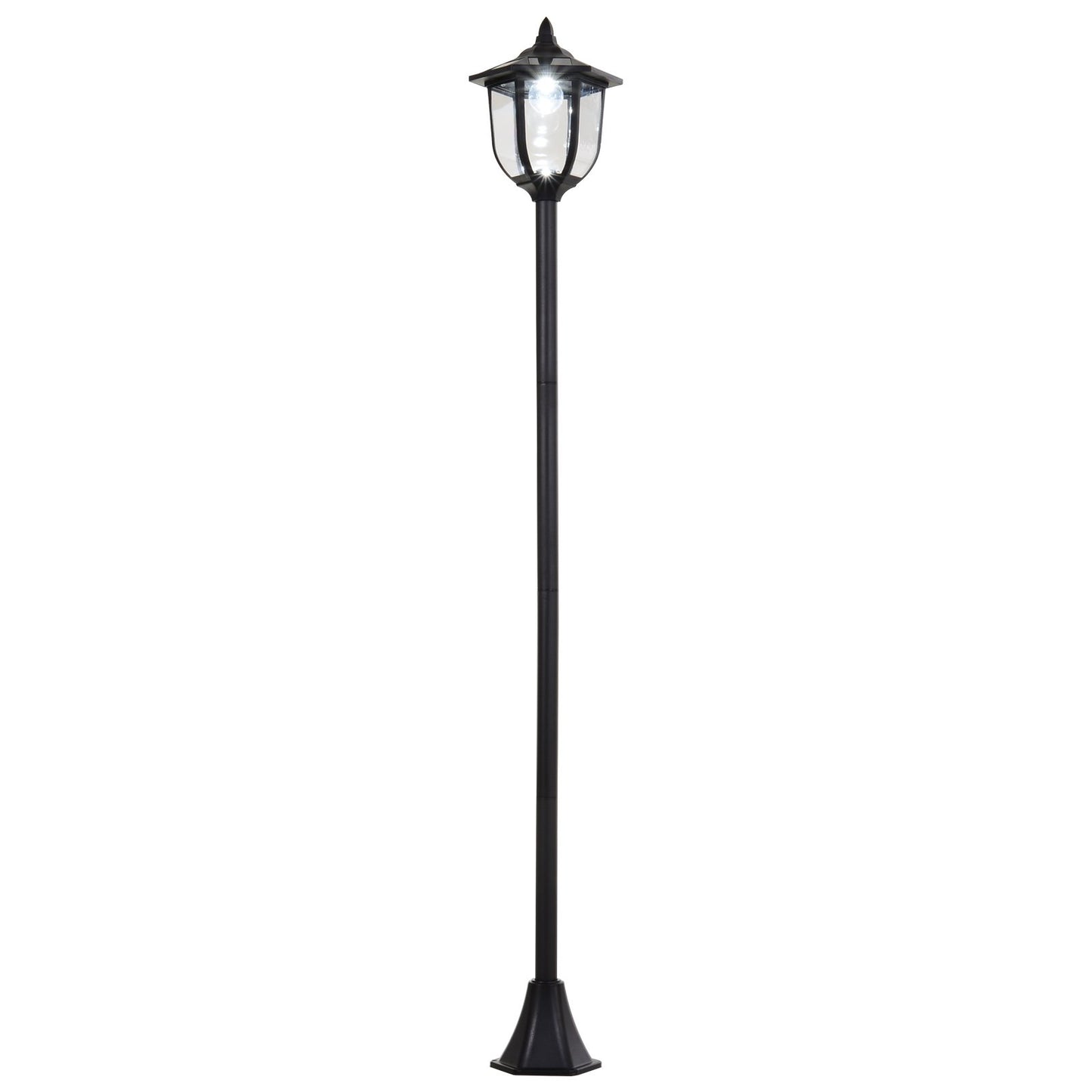 Solar Powered LED Sensor Lamp Post