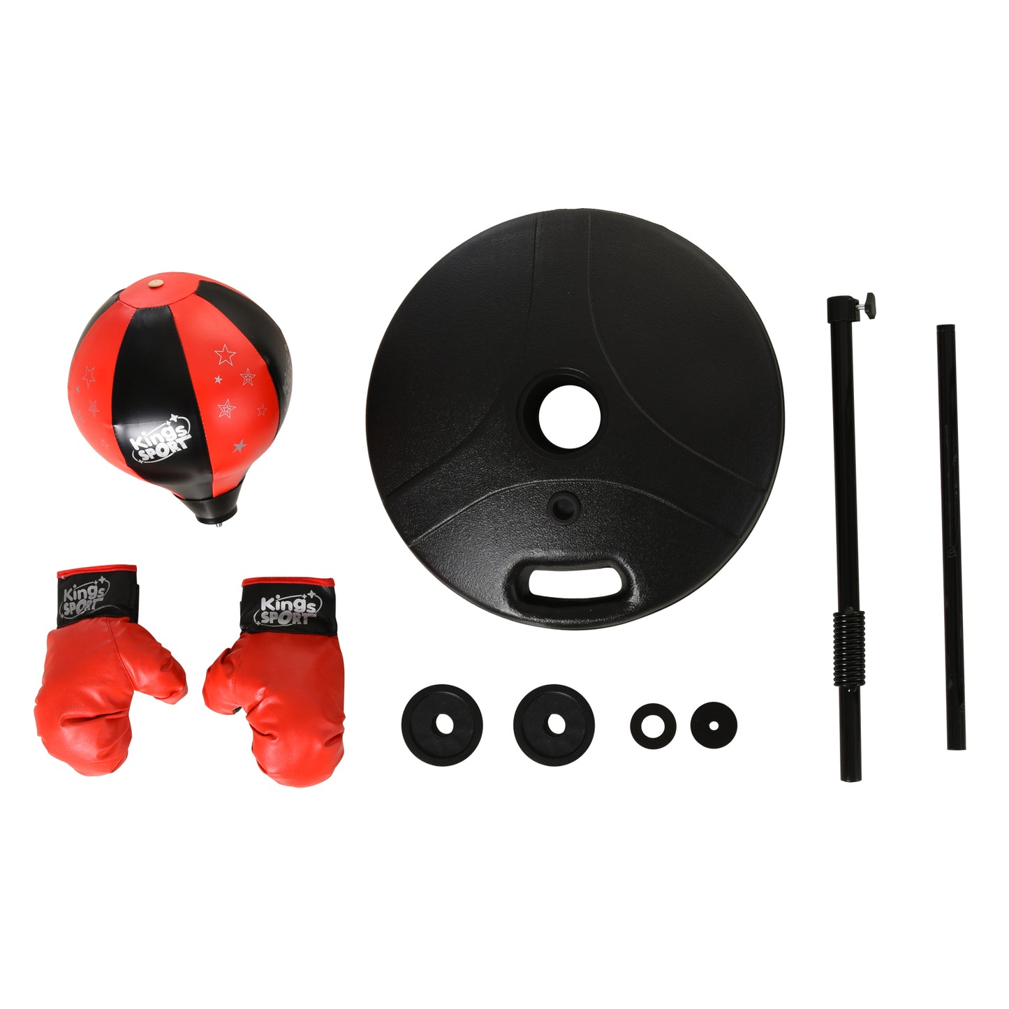 Boxing Punch Ball Set Ф38x78-120cm Fighting Game 360 Degree Rebound Spring PP PVC Adjustable Teenager
