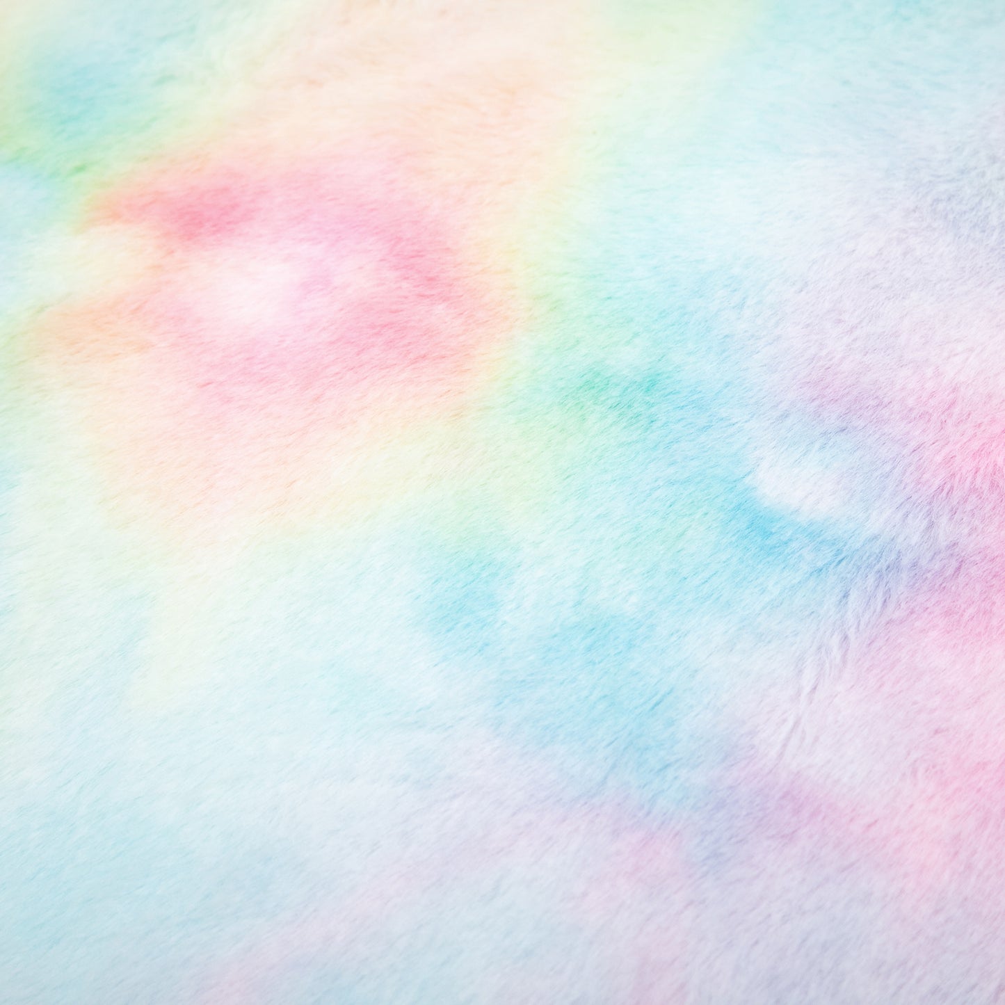 Fluffy Unicorn Office Chair with Mid-Back and Swivel Wheel, Cute Desk Chair, Rainbow Multi-Coloured