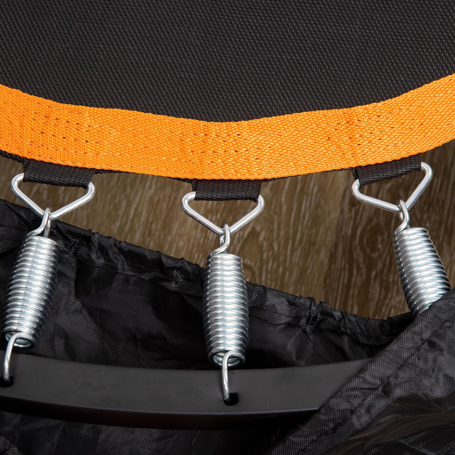 HOMCOM 40" Foldable Mini Trampoline Fitness Trampoline Rebounder for Adults w/ Adjustable Foam Handle, for Indoors, Outdoors, Cardio Training