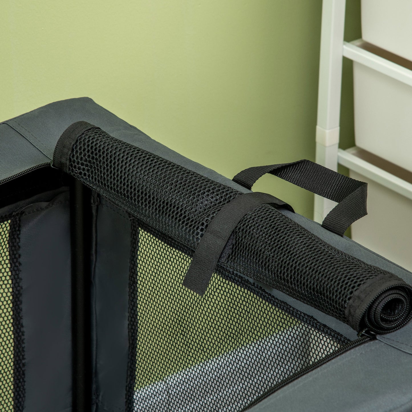 90cm Pet Carrier, Cat Carrier, Cat Bag, Pet Travel Bag w/ Cushion, Carry Bag, for Medium and Large Dogs - Grey