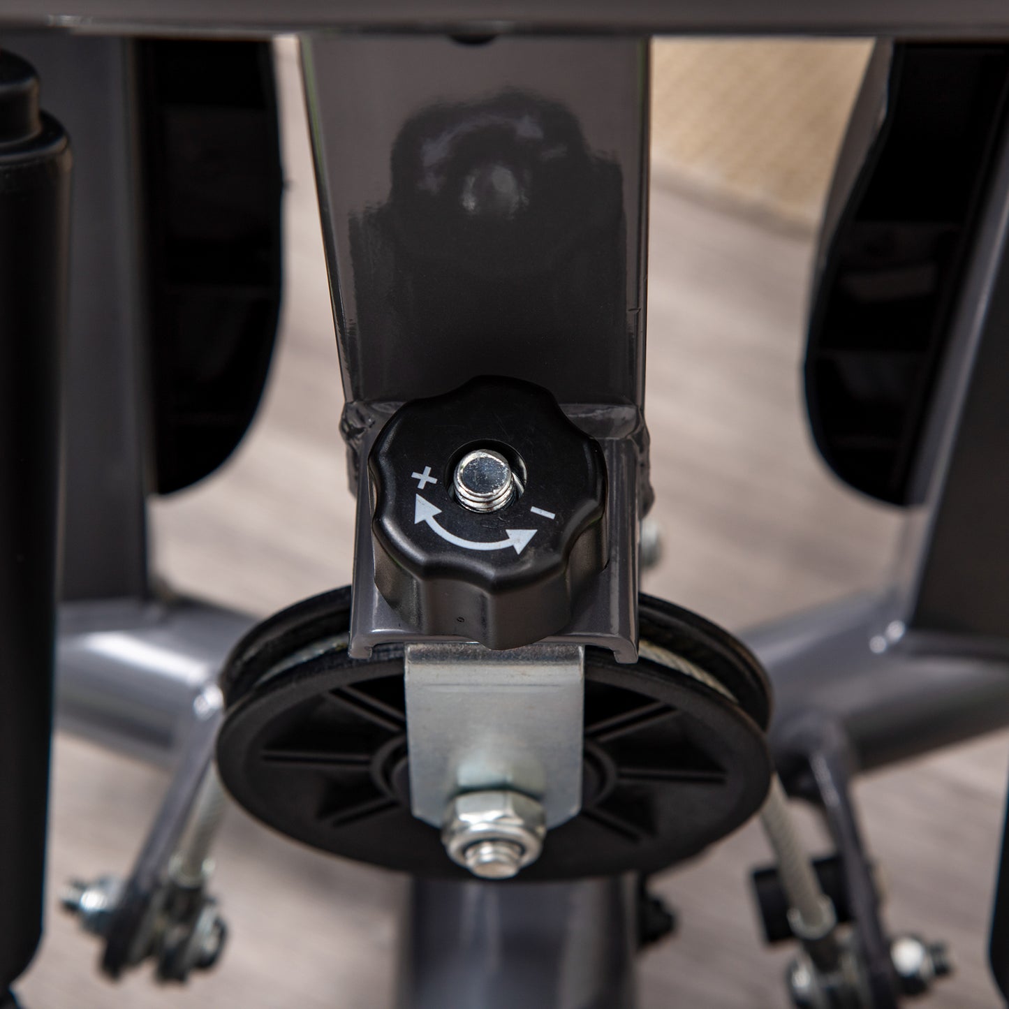 Adjustable Stepper Aerobic Ab Exercise Fitness Workout Machine with LCD Screen & Handlebars