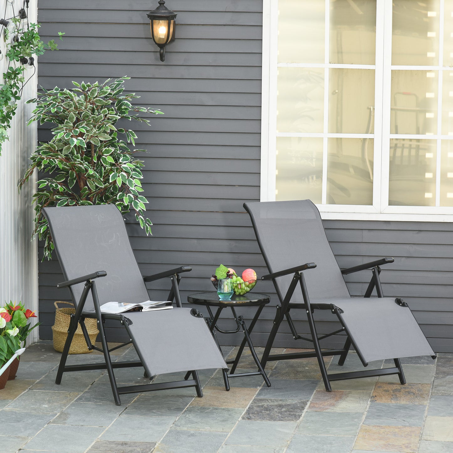 Outdoor Lounge Chair Set