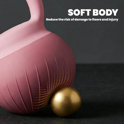 Soft Kettlebell, 6kg Kettle Bell with Anti-Slip Grip for Home Gym