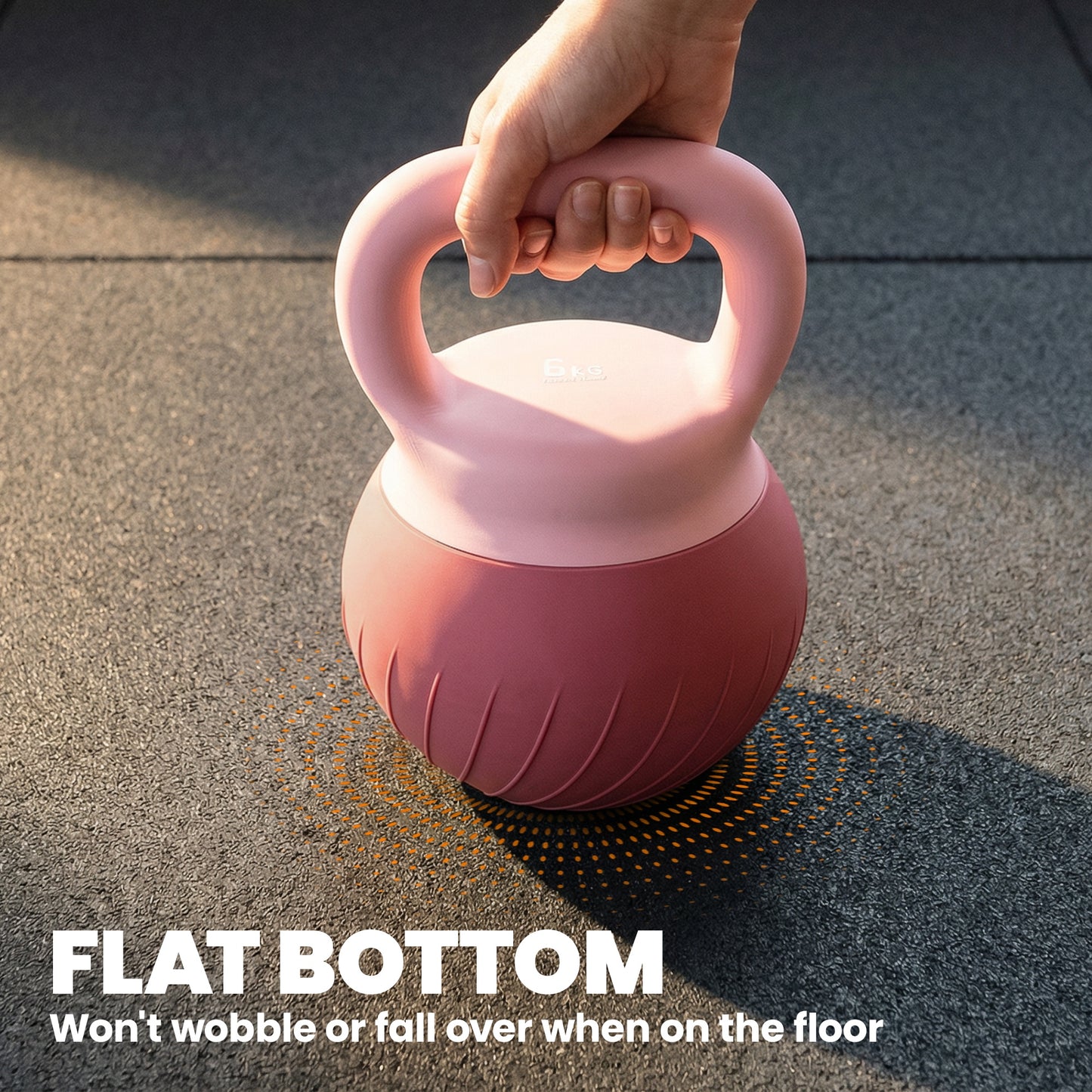 Soft Kettlebell, 6kg Kettle Bell with Anti-Slip Grip for Home Gym