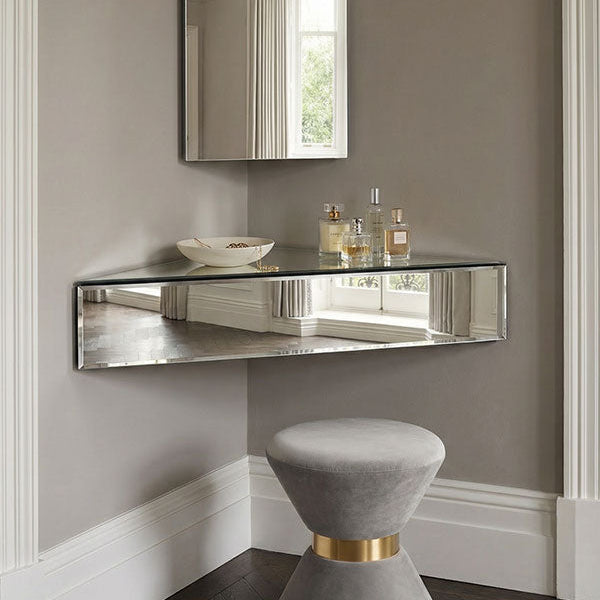 Inga Mirrored Floating Corner Unit