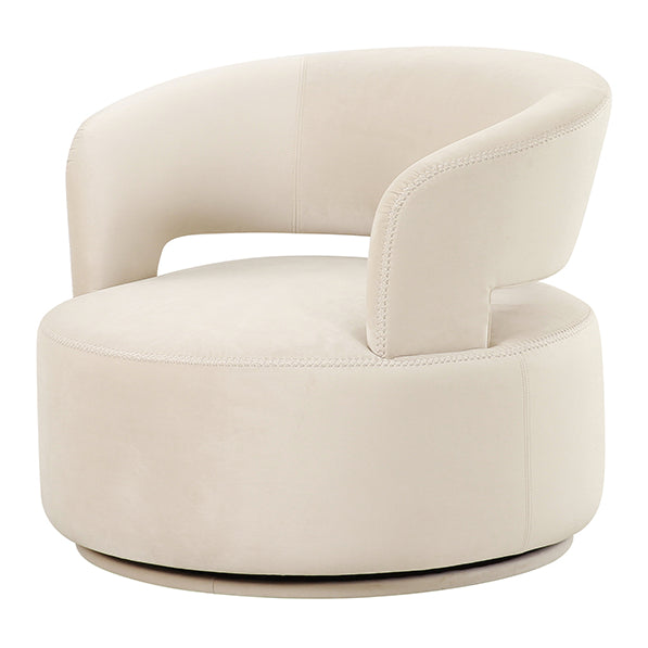 Carlton Swivel Armchair – Chalk