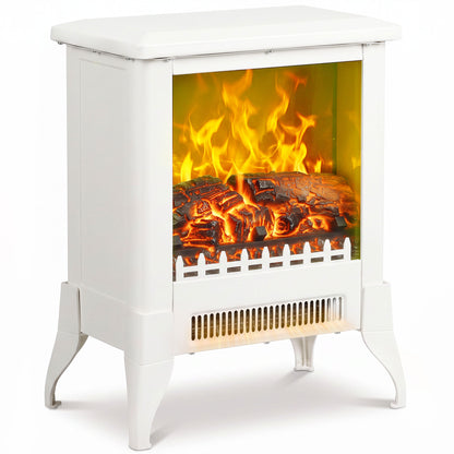 Electric Fireplace Stove, Fireplace Heater W/ Flame Effect