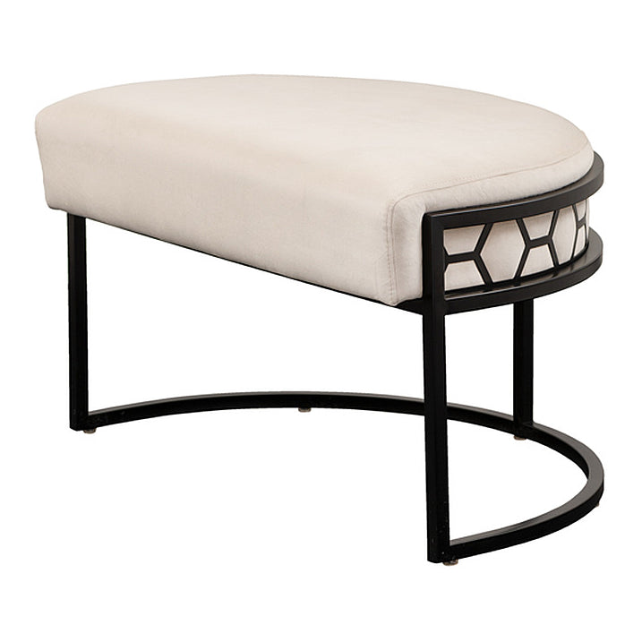 Alveare Footstool Black - Chalk