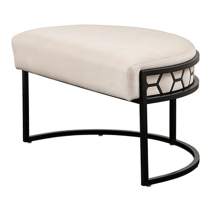 Alveare Footstool Black - Chalk