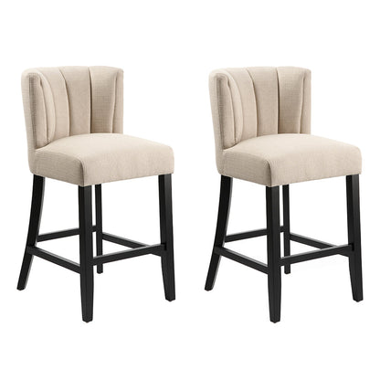 Set of 2 Hatfield counter stools – Limestone