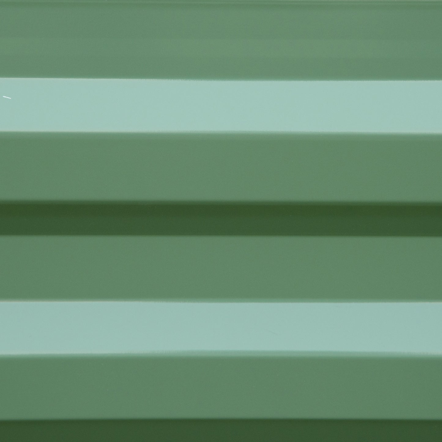 Set of 2 291L Raised Garden Bed, Elevated Galvanised Planter Box for Flowers, Herbs, 100x100x30cm, Green