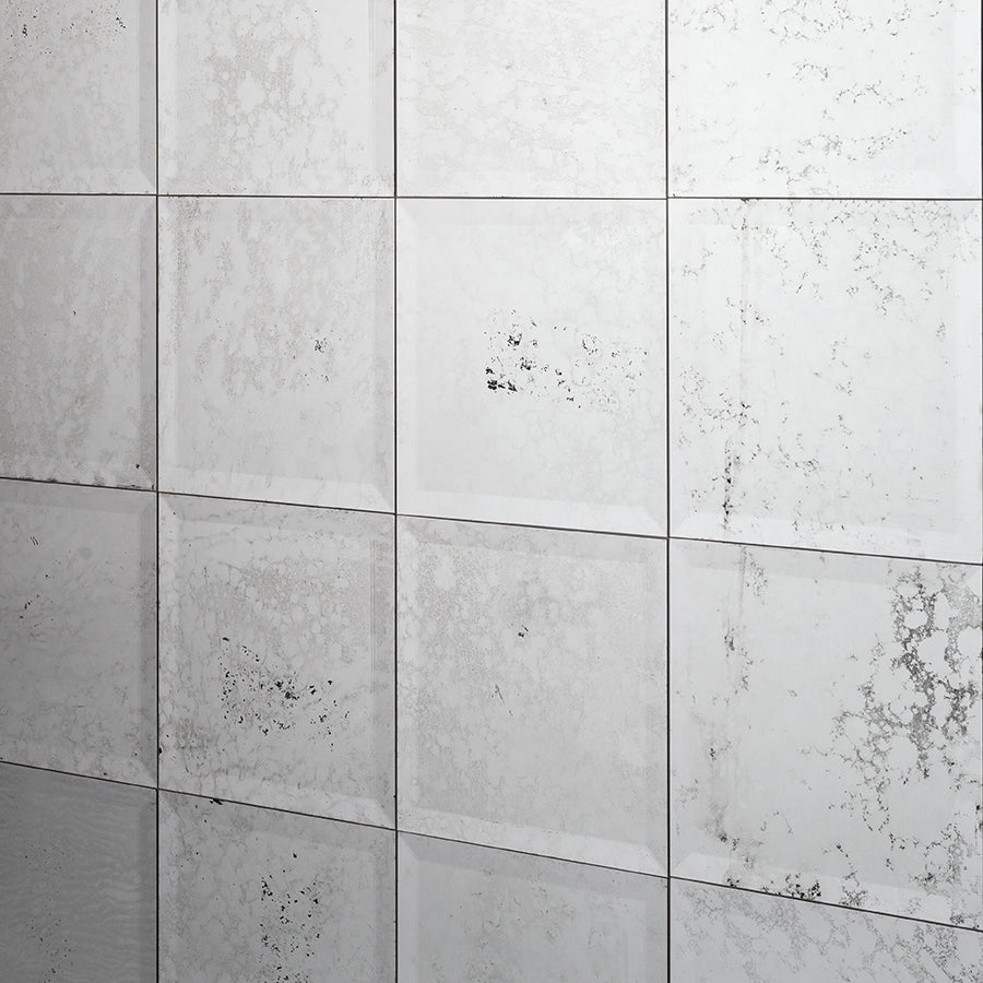 Mirrored Vintage Effect Square Wall Tiles Pack