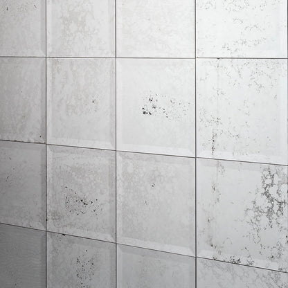 Mirrored Vintage Effect Square Wall Tiles Pack