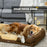 Dog Bed Calming Pet Bed Dog Mattress for Large Dogs - Brown