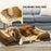 Dog Bed Calming Pet Bed Dog Mattress for Large Dogs - Brown