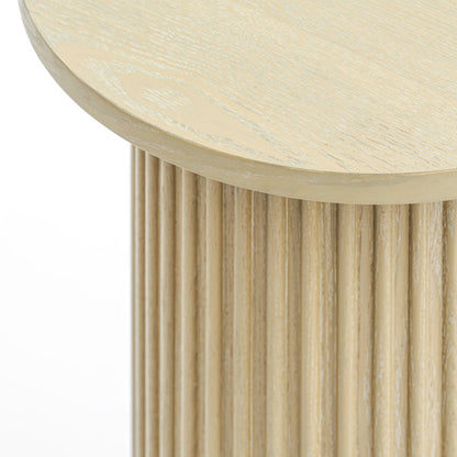 Ophelia Washed Grey Oak Side Table