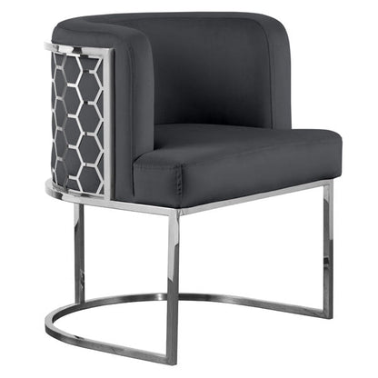 Alveare Dining Chair Silver - Smoke