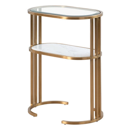 Aria Side Table Brass