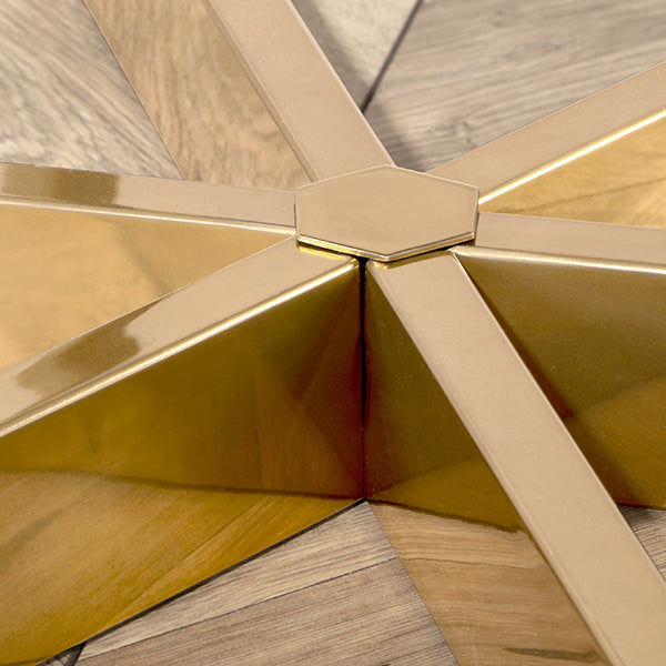 Kronos Brass Dining Table