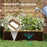 Wooden Trellis Planter Box, Raised Garden Bed to Grow Vegetables, Herbs and Flowers, Natural Tone