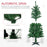 5ft Artificial Decorated Christmas Tree with LED Lights, Auto Open